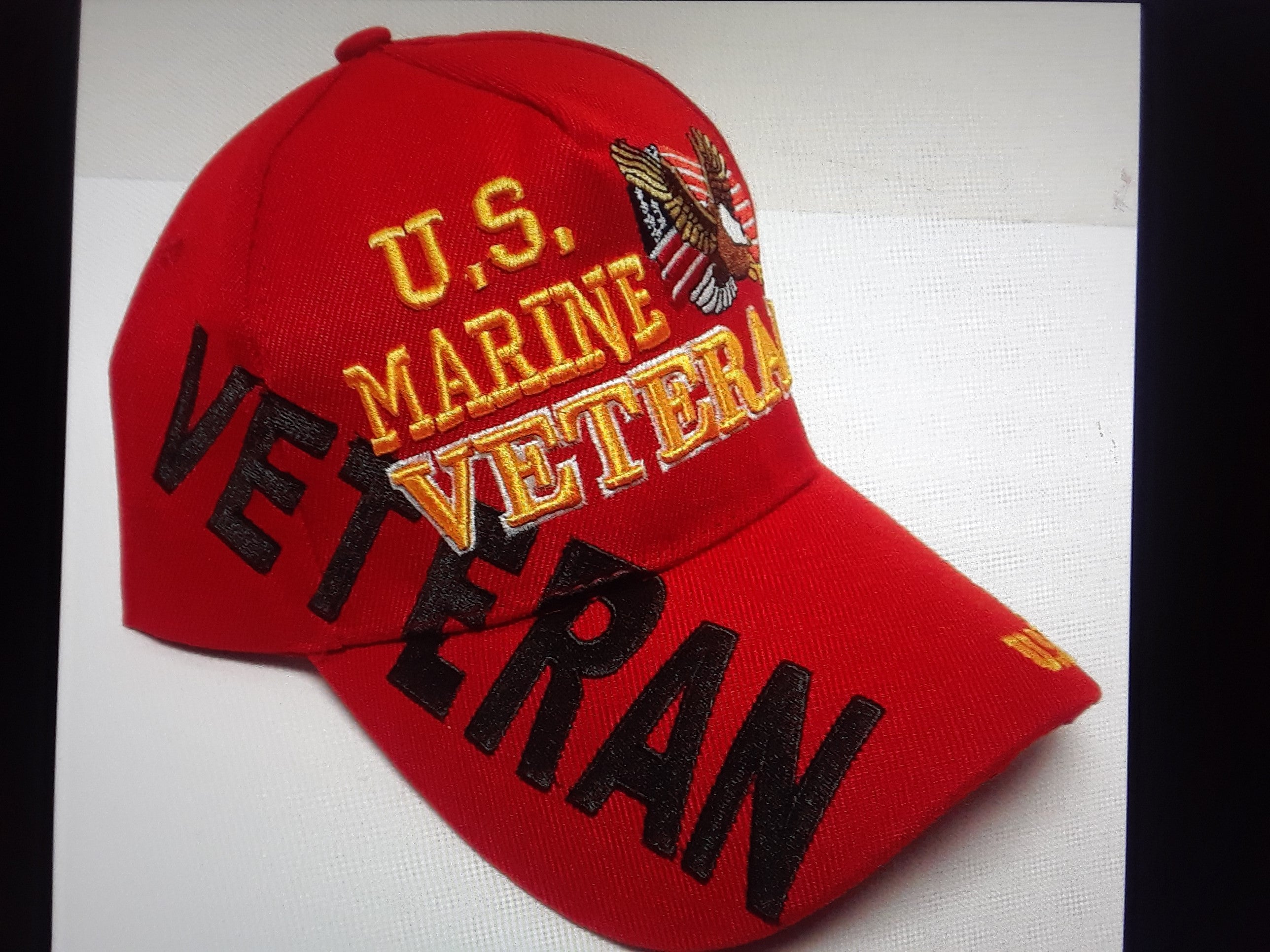 Cap/Hat U.S. Marine Corps Veteran 3D Embroidered