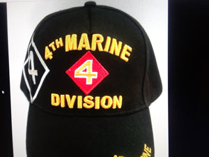 Cap/Hat U.S. Marine Corps 4TH MD 3D Embroidered