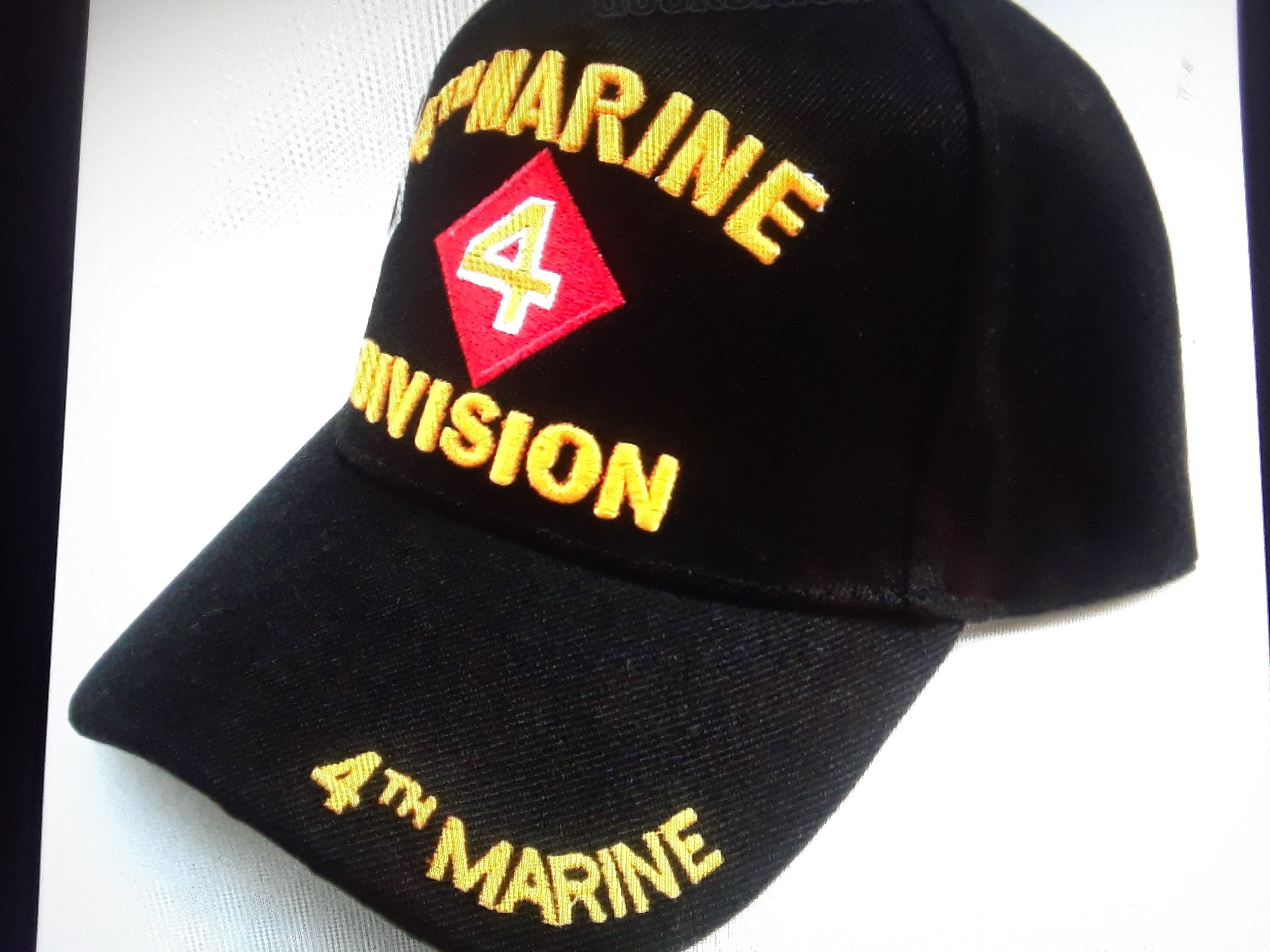 Cap/Hat U.S. Marine Corps 4TH MD 3D Embroidered