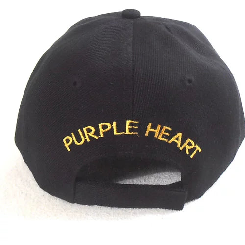 Cap/Hat U.S. Veterans Military Purple Heart 3D Embroidered