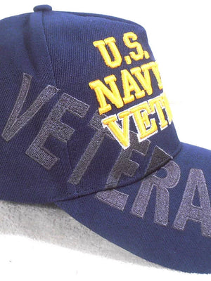 Cap/Hat U.S. Navy Veteran 3D Embroidered