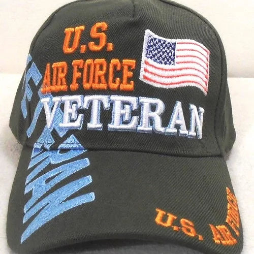 U.S. Air Force Veteran Cap/Hat 3D Embroidered