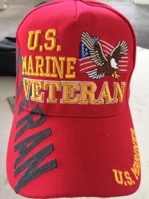 Cap/Hat U.S. Marine Corps Veteran 3D Embroidered