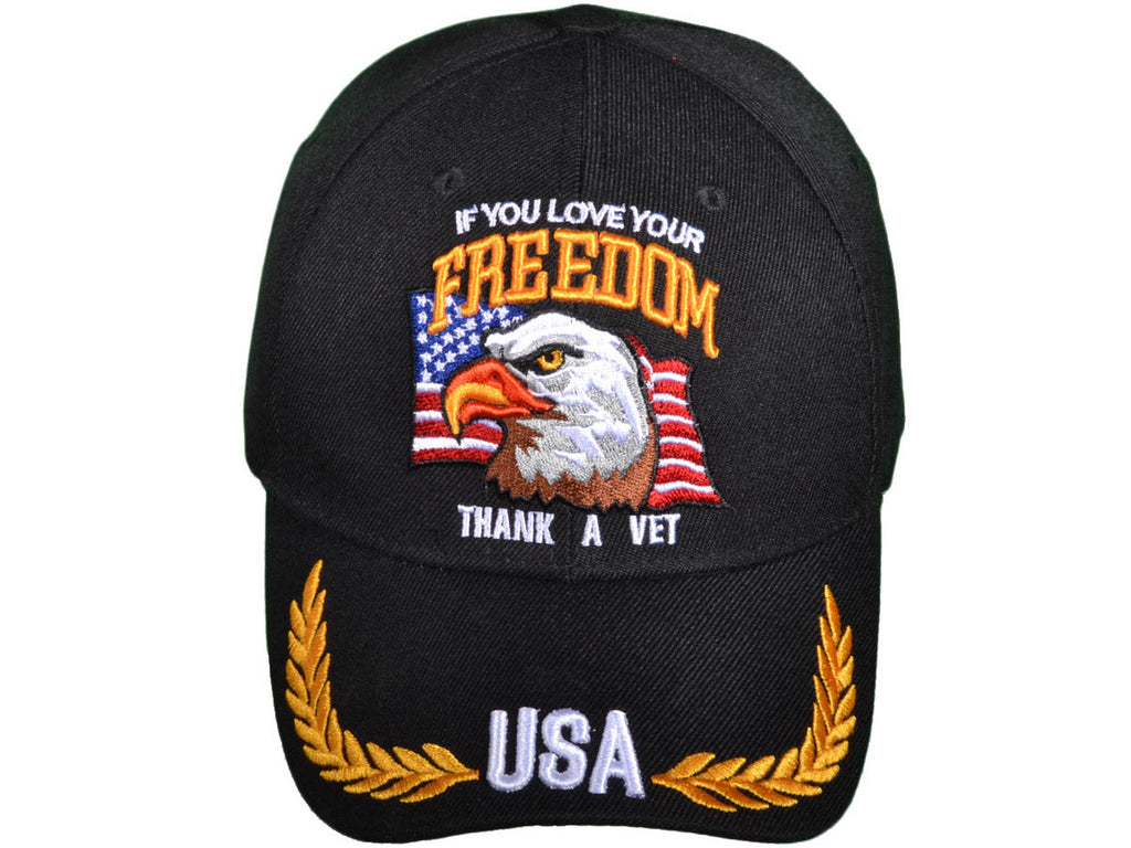 Cap/Hat U.S. Veterans Thank a Vet Cap 3D Embroidered